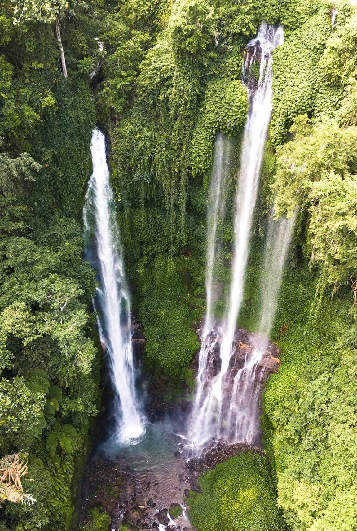 Sekumpul Wasserfall Drohne