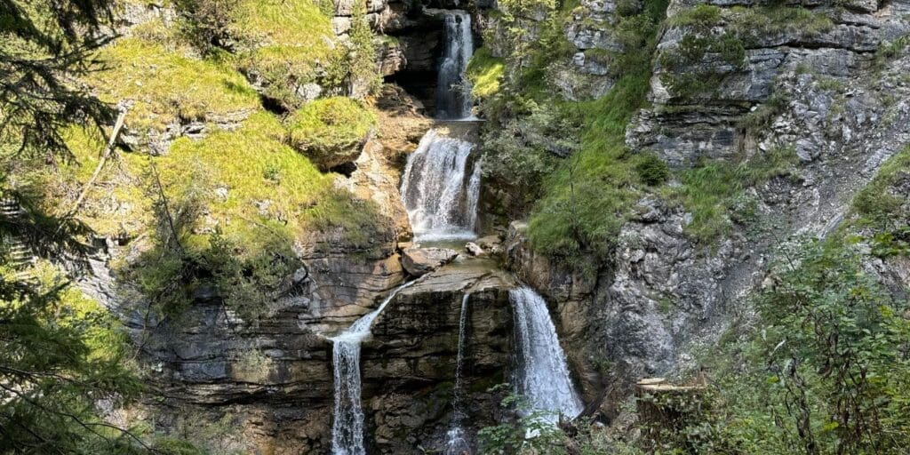 Kuhfluchtwaserfälle am Ende der Wanderung